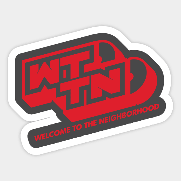 Welcome to the Neighborhood 2018 Sticker by djklyph